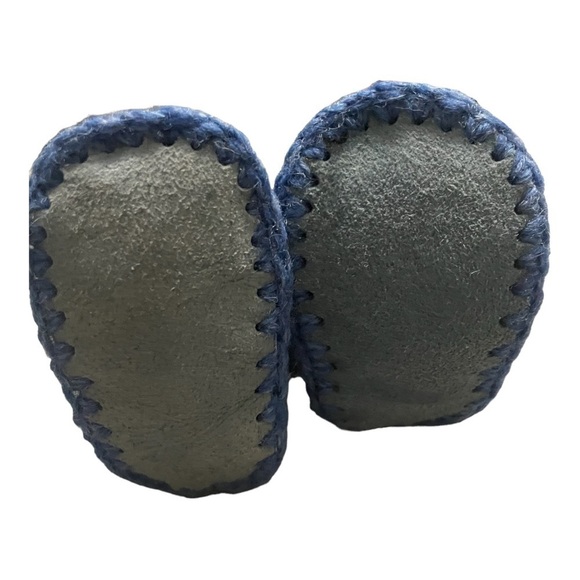 KNITTED Baby Booties Blue OS - Picture 3 of 4